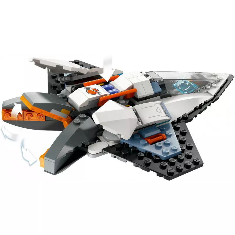 LEGO City konstruktors Kosmosa kuģis 60430 — 240 detaļas, 1 minifigūriņa, vecumam 6+, 170×220×40 mm