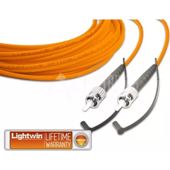 Lightwin augstas kvalitātes simpleksais LWL savienotājkabelis, MM OM2, ST - ST LWL savienotājkabelis (LSP-50 ST-ST 10.0)