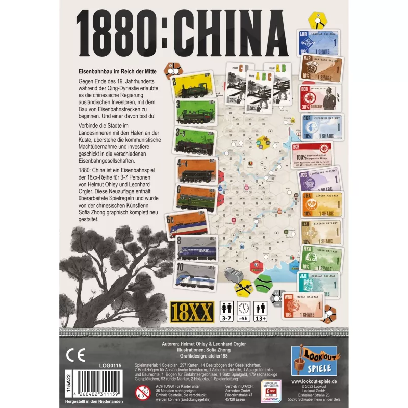 1880: China, galda spēle