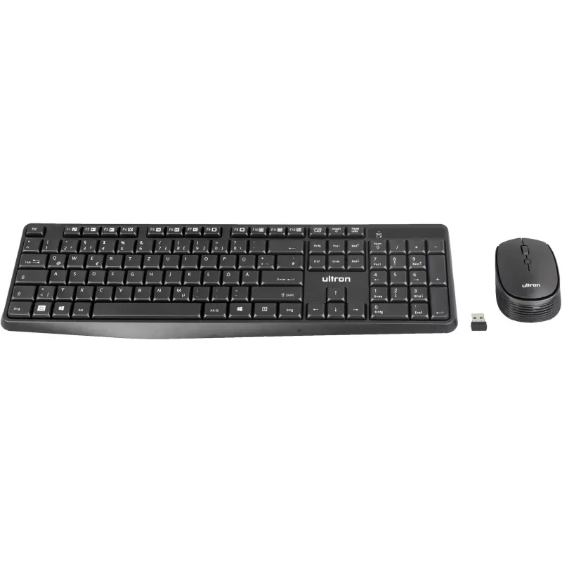 Ultron UMC300 Tastatūras un peles komplekts - RF bezvadu Vācu Melns (364180)