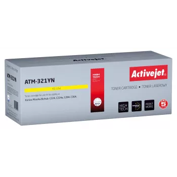 Activejet ATM-321YN Toneris (aizstāj Konica Minolta TN321Y; Supreme; 25 000 lappuses; dzeltens)