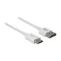 HDMI kabelis DeLOCK 85142 1m HDMI Type A Type C balts