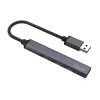 USB centrmezgls SAVIO AK-70, 7 portu USB 3.0, 4 lietojami porti, USB Type-A resursdators, 5 Gbit/s pārsūtīšana, garantija 2 gadi