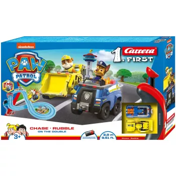 Sacīkšu transportlīdzeklis un rotaļu trase CARRERA 20063035 — PAW Patrol 'On the Double', daudzkrāsu, no 3 gadu vecuma