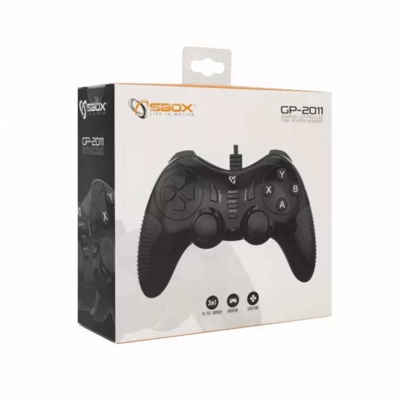 Sbox GP-2011 spēļu kontrolieris PC/PS3/AndroidTV