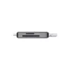 SD karšu lasītājs 3-in-1, USB-C + USB-A 2.0 + Micro USB