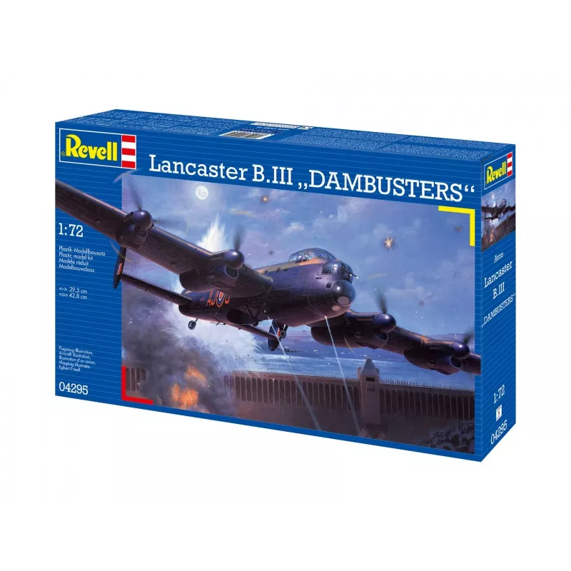 Revell Lancaster B. Iii Dambusters (04295) 1:72 mēroga lidmašīnas plastmasas modelis