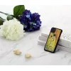 Viedtālruņa maciņš iKins iPhone 11 Pro Max — melns skūpsta dizains, aizsardzības vāciņš