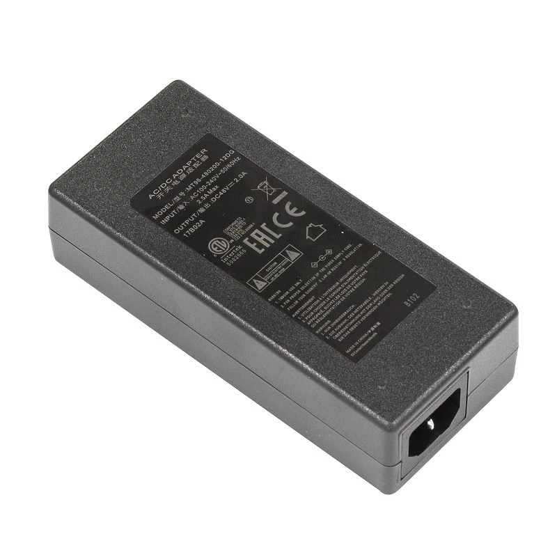 Iekštelpu strāvas adapteris MikroTik 48V2A96W melns