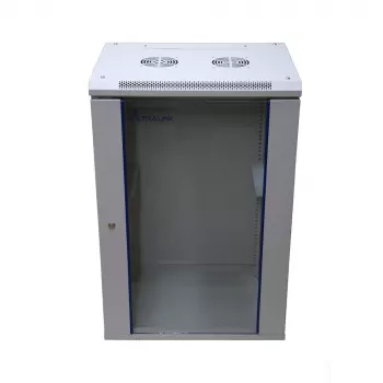 Pie sienas stiprināms statīvs Extralink Rackmount skapis 18U 600x600 pelēks atslēgas slēdzene