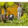 Uz zemes novietojama šļūtenes spole Gardena RollUp Automatic melna pelēka