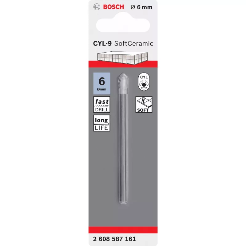 Flīžu urbis Bosch CYL-9 Ceramic 6 mm 80 mm