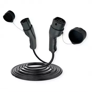 ROLINE E-Auto Ladekabel Typ2, 3-phasig, 480VAC (3P+N+E), 32 A, 22 kW, 3 m (19.08.0023)