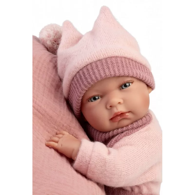 Lelle Llorens 40 cm vinila bēbis ar reālistiskām iezīmēm un mīkstu ķermeni