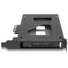 ICY Dock ToughArmor MB111VP-B - mobils atmiņas statīvs - and2 / and3 SSD mobilais statīvs - 2,5 (6,4 cm) - NVMe - PCIe 4,0 x4 - Melns (MB111VP-B)