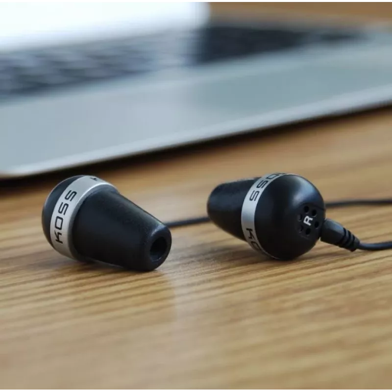 Koss | THE PLUG CLASSIC | Vadu | Iekšauss | Trokšņu slāpēšana | Melns