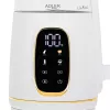 Elektriskā tējkanna Adler AD 1305WG — 1,7 l, 2200 W, stikls/plastmasa, balts/zelta/caurspīdīgs