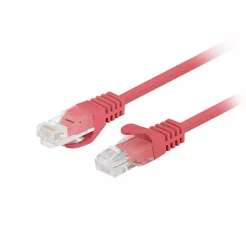 Tīkla kabelis LANBERG PCF6-20CC-0025-R Cat6 U/UTP RJ-45 uz RJ-45 0.25 m Sarkans, CCA, 250 MHz