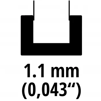 Zāģa ķēdes vadotne Einhell 4500194 20 cm melna