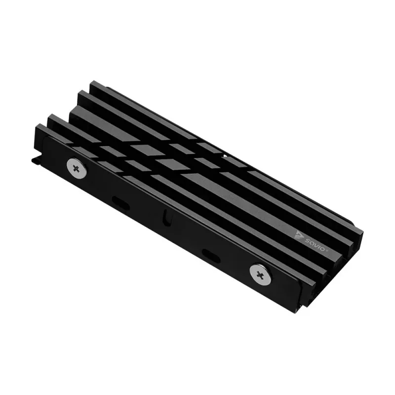 Gaisa dzesētājs SAVIO M.2 NVMe 2280 AK-60 melns radiators 22x80 mm SSD