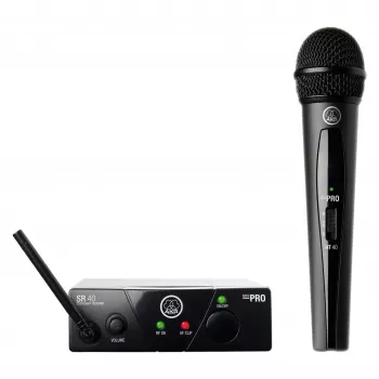 Bezvadu mikrofonu komplekts AKG WMS40 ISM 3 UHF frekvence, pārnēsājamas lavalier/rokas iespējas