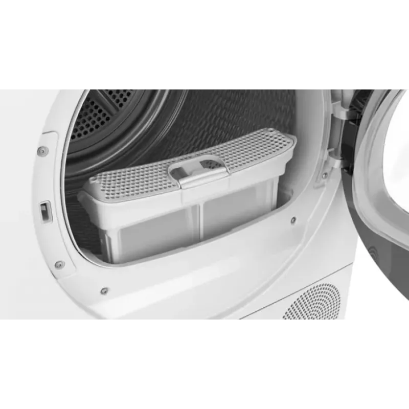 Kondensācijas veļas žāvētājs Bosch WQG145APPL 9 kg, siltumsūknis, 14 programmas, LED displejs, balts