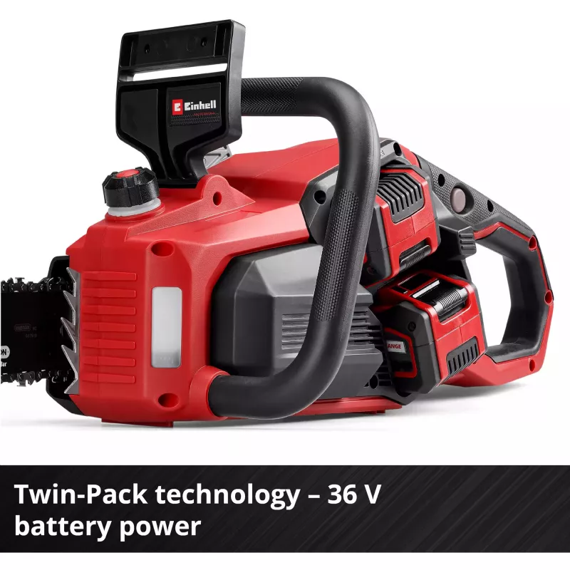 Bezvada zāģis EINHELL GP-LC 36/40 Li BL-Solo 36V (2x18V) sarkans/melns — bez akumulatora un lādētāja