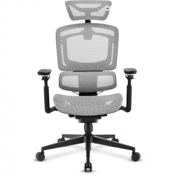 Biroja krēsls Sharkoon OfficePal C50M — polsterēts sēdeklis, sieta atzveltne, melns, atzveltne 49×63 cm, sēdekļa platums 50 cm