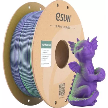 PLA MATTE DUAL 1,75 mm ZAĻI VIOLETS 1 kg ESUN 3D FILAMENTS (PLA-MTD175B-GZ1P1)