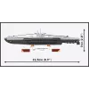 Zemūdenes modelis Cobi U-47 T.VIIB 1:300 komplekts, zīmols Cobi, modelis 4858