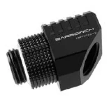 Barrow adapteris 45° grozāms G1/4 iekšējā vītne uz G1/4 iekšējo vītni, modelis FBFTWT45-V2 B, melns