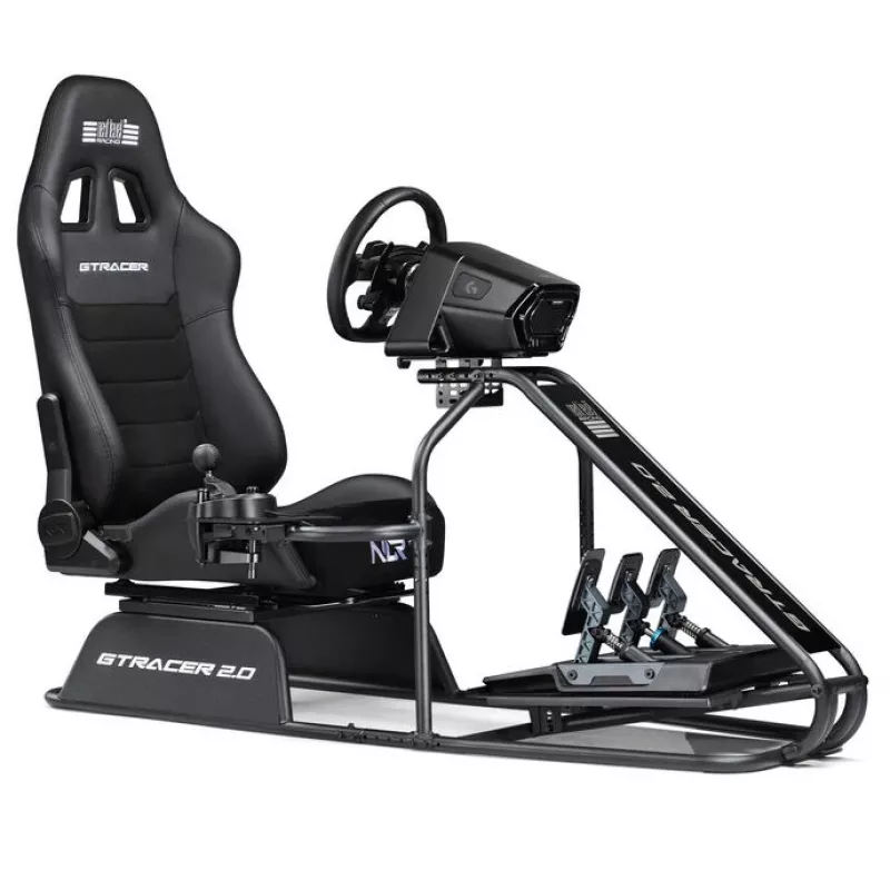 Racing simulator cockpit Next Level Racing GTRacer 2.0 Melns adjustable seat frame