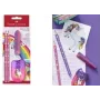 Rakstāmpiederumu komplekts Faber-Castell vienradzis rozā — modelis 111518, dažādi zīmuļi un piederumi