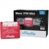 Shelly Qubino Wave 1PM Mini Z-Wave mērīšanas-pārslēgšanas izpildmehānisms Sarkans
