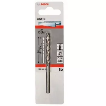 Vīturbjis Bosch Metal HSS-G DIN 338 5 mm