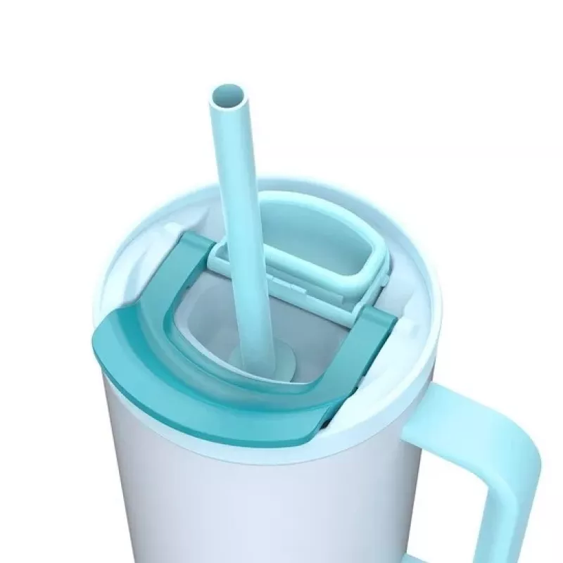 Termo krūze ar teleskopisko salmiņu Kambukka Rio Tumbler 950ml Frosty Coconut