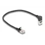 Tīkla kabelis DeLOCK RJ45 Cat.6A 0.25m Melns