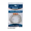 Intellinet tīkla savienojuma kabelis, Cat6, 2 m, pelēks, CCA, U/UTP, PVC, RJ45, apzeltīti kontakti, bez aizķeršanās, aizsargapvalks, mūža garantija