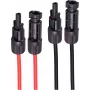 shiverpeaks ®-PV4 pagarinātājs, 4mm², 2 gabalu komplekts Sarkans/melns, 15m (BS02-320816)