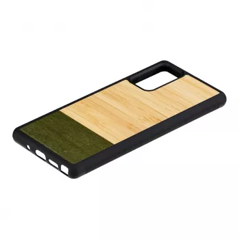 Aizsargājošs tālruņa maciņš Man and Wood Galaxy Note 20 — bambusa meža melns