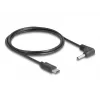DeLOCK 85393 strāvas kabelis melns 1.5 m USB C 3.5 x 1.35 mm