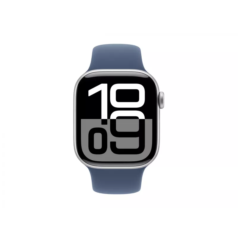 Apple Watch S10 Aluminium Cellular 42mm Sudraba (Sporta aproce džinsa) S/M