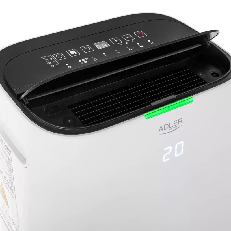 Adler 2-in-1 gaisa sausinātājs un gaisa attīrītājs | AD 7863 | Jauda 420 W | Piemērots telpām līdz 140 m³ | Ūdens tvertnes tilpums 6,5 L | Balts