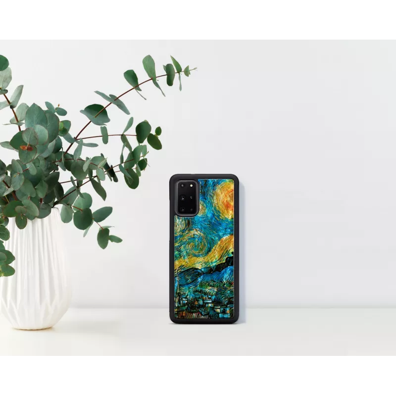 Aizsargājošs tālruņa maciņš iKins Samsung Galaxy S20+ — zvaigžņotas nakts melns