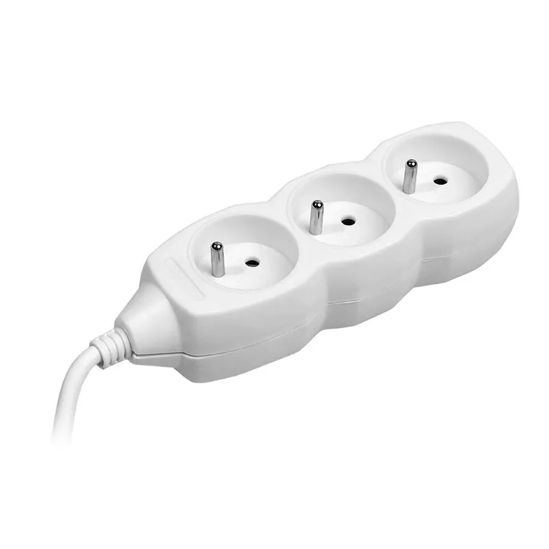 Tracer PowerCord pagarinātājs, 3 kontaktligzdas, 3 m, balts