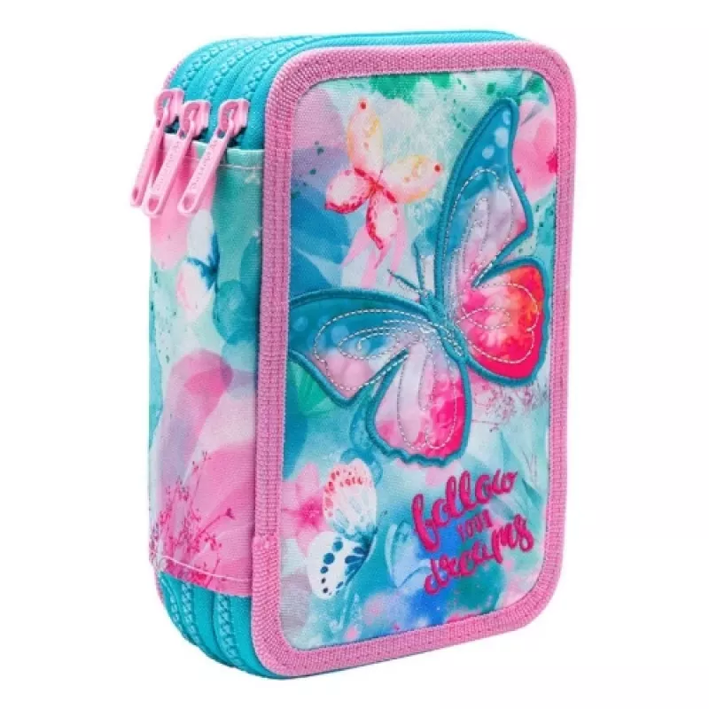 Penālis CoolPack Jumper 3 DREAMS F067654 – trīslīmeņu, vairāku nodalījumu skolas penālis
