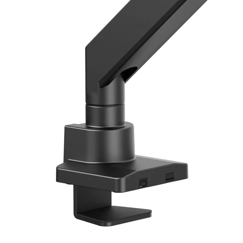Maclean MC-968 Divu roku monitora stiprinājums ar gāzes atsperi 17-57 27 kg Smagās slodzes izturīgs pilnas kustības turētājs Maks. VESA 200x200