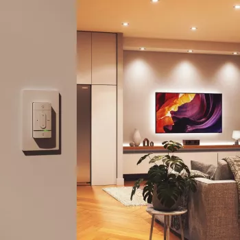 Viedais bezvadu slēdzis Nanoleaf N4400C02-1BUT — darbināms ar baterijām, pielāgojama vadība viedajām gaismām un ierīcēm