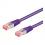 Tīkla kabelis PremiumCord SP6ASFTP010V RJ-45 Cat6a 1 m violets
