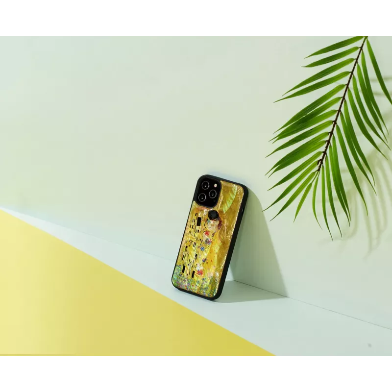 iKins aizsargapvalks Apple iPhone 12 Pro Max — melns, skūpsta dizains